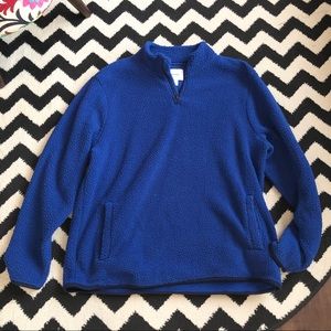 Blue Sherpa Fleece Pullover